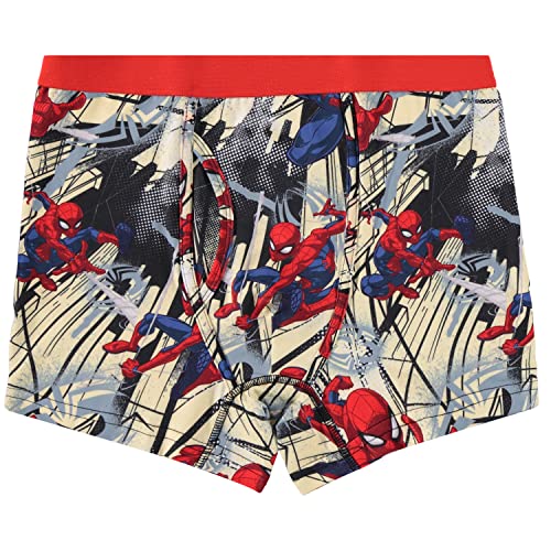 Marvel Mens Comics Boxer Briefs - Spiderman Mens Underwear - 2 Pack Boxer Briefs (Spiderman Multi, Medium)