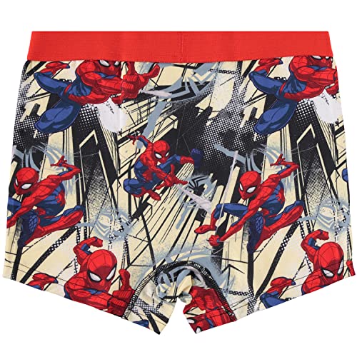 Marvel Mens Comics Boxer Briefs - Spiderman Mens Underwear - 2 Pack Boxer Briefs (Spiderman Multi, Medium)