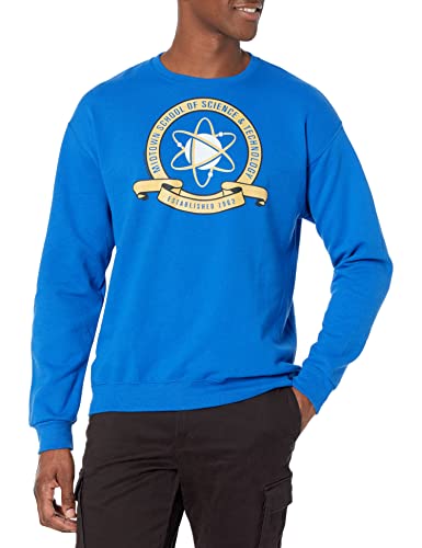 Marvel Universe Midtown School Emblem Pullover Fleece, Royal Blue