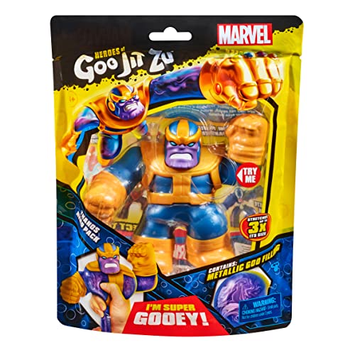 Heroes of Goo Jit Zu Marvel Hero Pack - Thanos - Squishy, Stretchy, Gooey Heroes