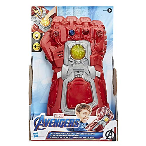 Marvel Studios Avengers Endgame Red Infinity Gauntlet Electronic Fist Roleplay Toy, Lights and Sounds, 5+ Years