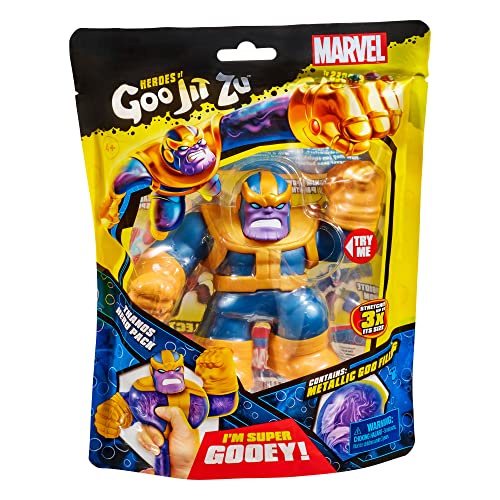 Heroes of Goo Jit Zu Marvel Hero Pack - Thanos - Squishy, Stretchy, Gooey Heroes