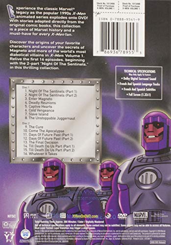 X-Men: Volume One (Marvel DVD Comic Book Collection)