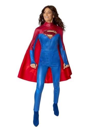 Rubie's Women's DC: The Flash Movie Supergirl Costume Jumpsuit, As Shown, Large