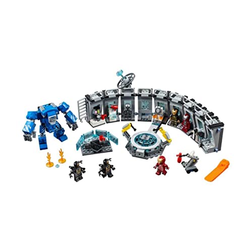 LEGO 76125 Super Heroes Marvel Avengers Iron Man Hall of Armor, Modular Lab with 6 Marvel Universe Minifigures, Playset