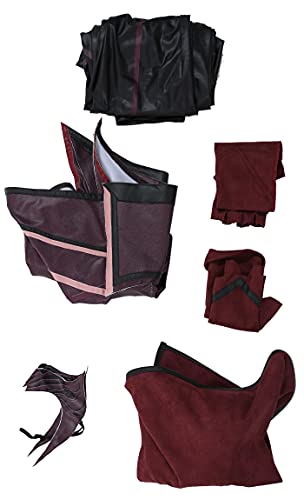 Cospaly.fm Women’s Heroine Sleeveless Coat Cosplay Costume with Outer Skirt and Long Gloves (XL)