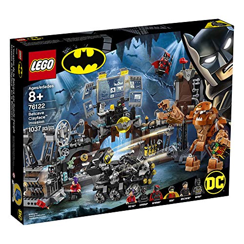 LEGO DC Batman Batcave Clayface Invasion 76122 Batman Toy Building Kit with Batman and Bruce Wayne Action Minifigures, Popular DC Superhero Toy (1037 Pieces)