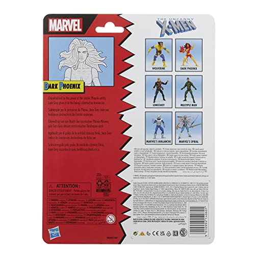 Marvel Legends Series X-Men Classic Dark Phoenix 6-inch Action Figure Toy,for 4+ Years, 3 Accessories
