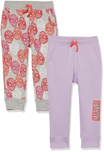 Superhero Girls' Fleece Jogger Sweatpants, Pack of 2