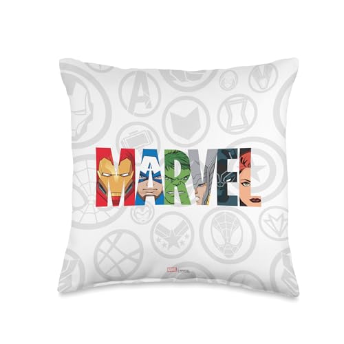 Marvel Avengers Super Heroes Comic Book Throw Pillow, 16x16, Multicolor