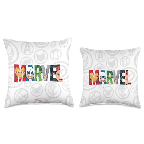 Marvel Avengers Super Heroes Comic Book Throw Pillow, 16x16, Multicolor