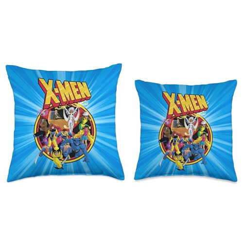 Marvel X-Men Retro 90s Throw Pillow, 16x16, Multicolor