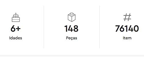 Lego Marvel Avengers Iron Man Mech 76140 Kids’ Superhero Mech Figure, Building Toy with Iron Man Mech and Minifigure (148 Pieces)