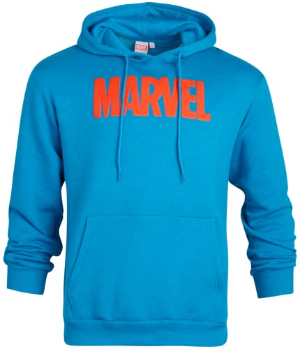 Marvel Avengers Retro Fleece Hoodie - Large Blue