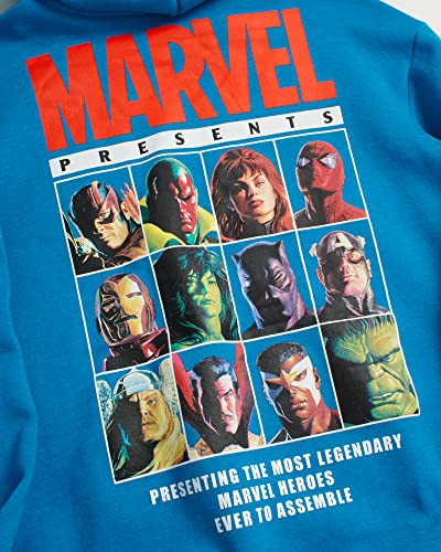 Marvel Avengers Retro Fleece Hoodie - Large Blue