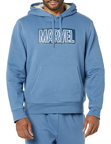 Men's Disney/Marvel Sherpa-Lined Pullover Hoodie Sweatshirt (Large)