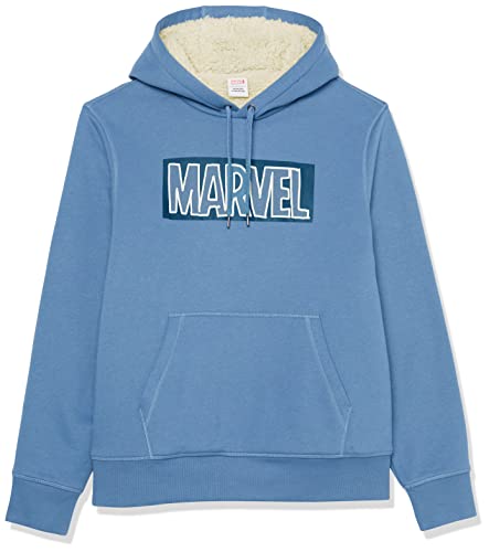 Men's Disney/Marvel Sherpa-Lined Pullover Hoodie Sweatshirt (Large)