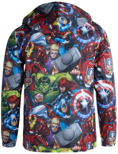 Men's Avengers Character Hooded Windbreaker Jacket