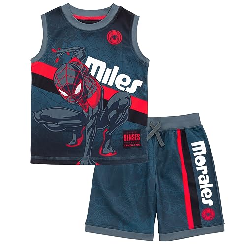 Spider-Man Miles Morales Toddler Boys Outfit Black 4T