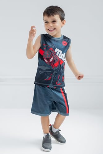 Spider-Man Miles Morales Toddler Boys Outfit Black 4T