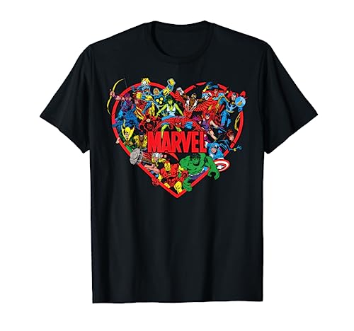 Marvel Valentine's Day Heart Mashup T-Shirt