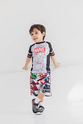 Avengers Spider-Man Iron Man Thor Boys Swimsuit Set