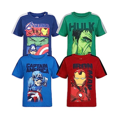 4-Pack Marvel Avengers T-Shirts for Little Boys, 3t