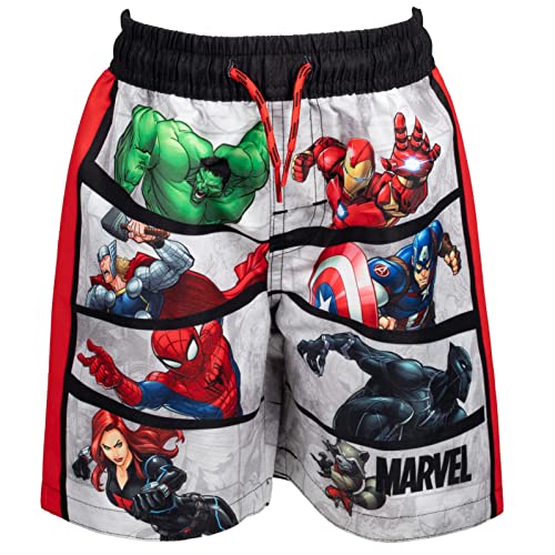 Avengers Spider-Man Iron Man Thor Boys Swimsuit Set