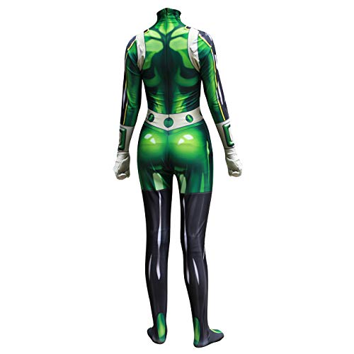 Xyjrnjvh My Hero Academia All Might Boku No Hero Academia Halloween Cosplay Costume Unisex Bodysuit (Adult-L, Hero-055) Green