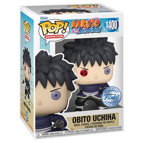 Funko Pop! Animation: Naruto Shippuden - Obito Uchiha (Unmasked) Figure (Entertainment Earth Exclusive)