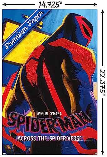 Trends International Marvel Spider-Man: Across The Spider-Verse - Miguel O'Hara One Sheet Wall Poster, 14.725" x 22.375", Premium Unframed Version