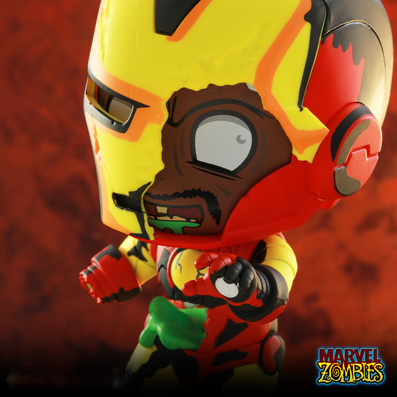 Hottoys Marvel Zombie Iron Man Captain America Wolverine Deadpool Hulkcosbi Mini Action Figure Decoration Collection Model Toys