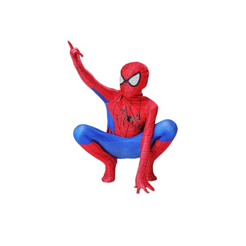 Redleo Spider Costume for Kids, Halloween Costumes Super Hero Cosplay 3D Spandex Bodysuit Jumpsuit for Boys