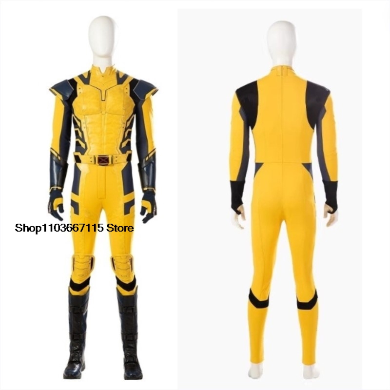New Deadpool 3 Wolverine Cosplay Costume Superhero Cosplay Zentai Full Set With Bosysuit Shoes Handmade Halloween Man Outfit