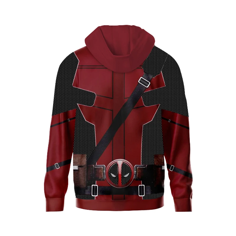 Deadpool Wolverine Cosplay Hoodie Superhero 3D Polyester Autumn Halloween Unisex Wolverine Jacket Thin Party Deadpool Costume