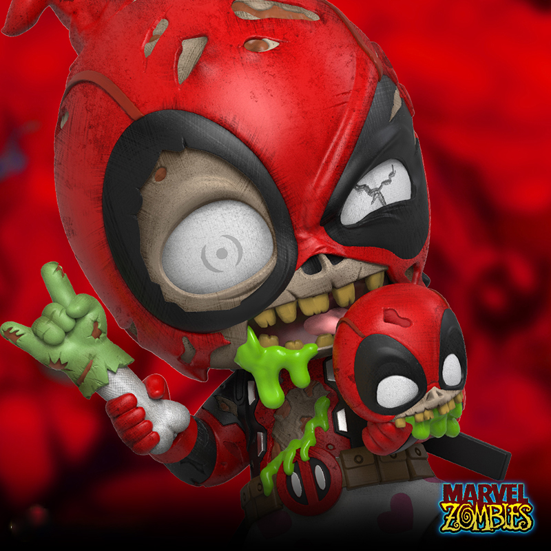 Hottoys Marvel Zombie Iron Man Captain America Wolverine Deadpool Hulkcosbi Mini Action Figure Decoration Collection Model Toys