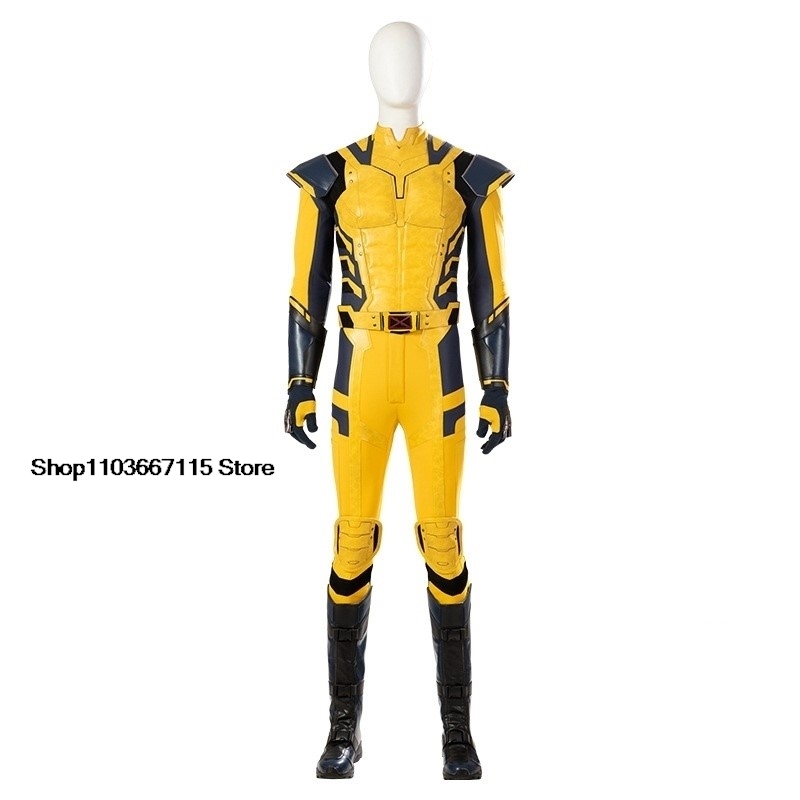 New Deadpool 3 Wolverine Cosplay Costume Superhero Cosplay Zentai Full Set With Bosysuit Shoes Handmade Halloween Man Outfit