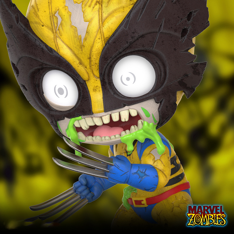 Hottoys Marvel Zombie Iron Man Captain America Wolverine Deadpool Hulkcosbi Mini Action Figure Decoration Collection Model Toys