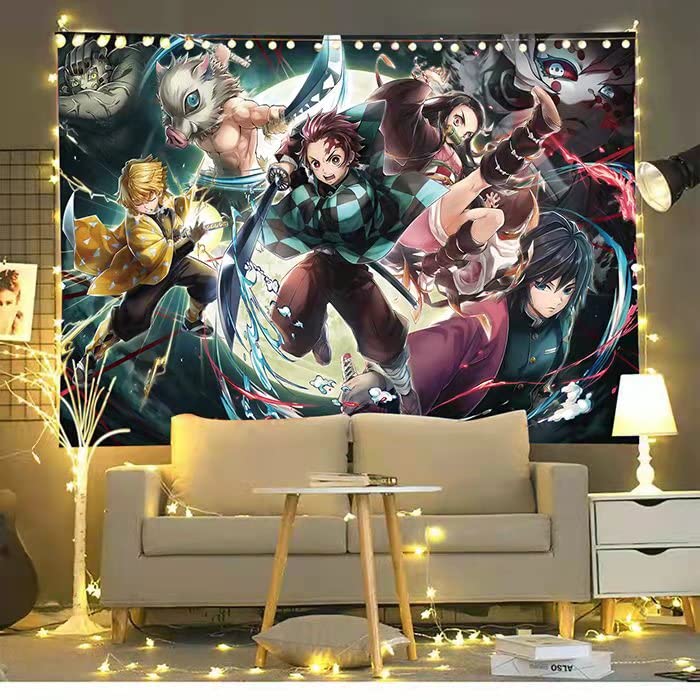Timimo Anime Poster Scroll-Anime Tapestry-Anime Poster Tapestry-Anime Wall Hanging, Can Be Used For Birthday Party Decoration Tapestry 60x80 Inch...