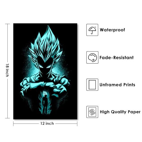 EFEMIR Anime Posters Canvas Prints Aesthetic Custom Poster 12X18 Inch Room Wall Decor Movies Picture for Living Room Home Decoration