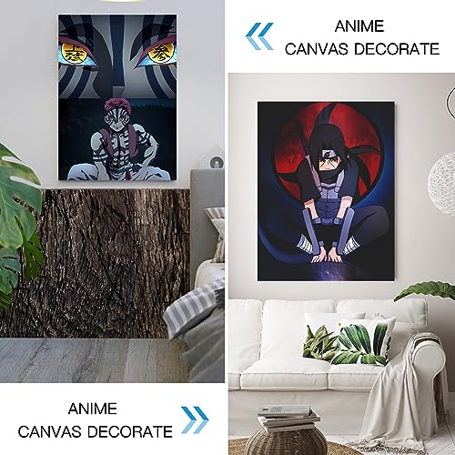 Anime One Zoro Piece Canvas Wall Art - Poster Japanese Characters HD Print Poster for Anime Fans Best Gift for Anime Lovers 12×16 in