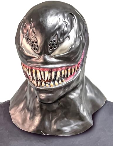 CHEALLTHION TOYS Halloween Mask venom mask adult men horror Latex Heroes Movie Role Playing cosplay Masks