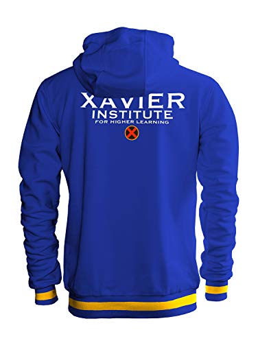 Marvel X-Men 90's Blue Full Zip Hoodie Sweatshirt