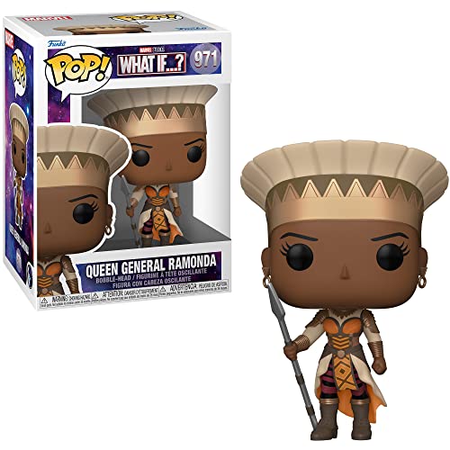 Funko Pop! Marvel: What If...? Set - 6 Figure Set: Infinity Ultron, Frost Giant Loki, Queen General Ramonda, Gamora with Blade of Thanos, Infinity Killmonger Reaching, and Captain Carter Stealth Suit