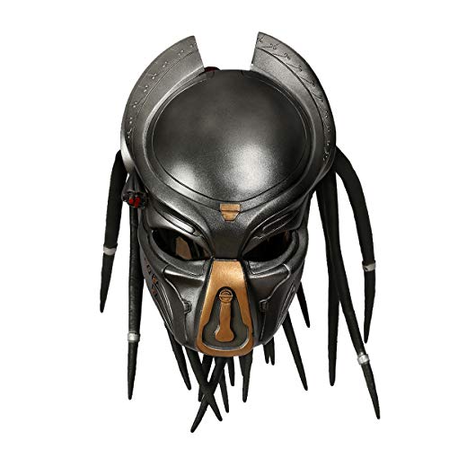 Karc Predator Mask Movie Game 1:1 Helmet Resin Black Relica for Men Halloween Cosplay Costume