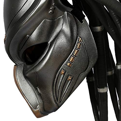 Karc Predator Mask Movie Game 1:1 Helmet Resin Black Relica for Men Halloween Cosplay Costume