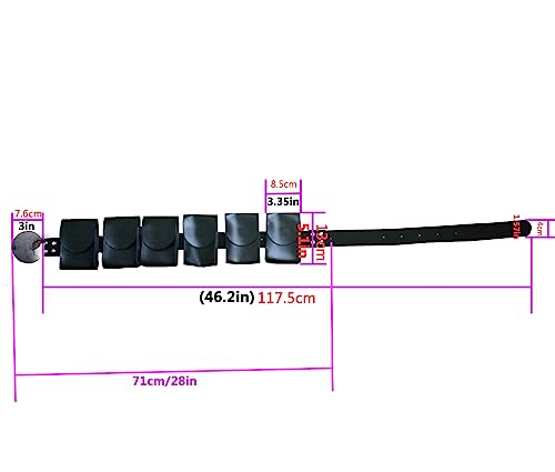 YUNKANGDS Halloween Cos Costume Waist Belt And Strap And Holster 3 Piece Suit