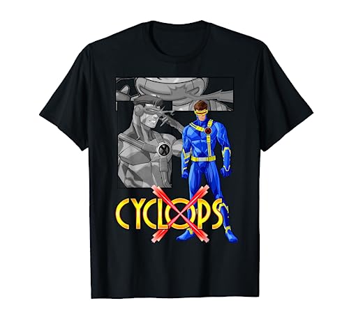 Marvel X-Men Cyclops Collage Panel Logo T-Shirt