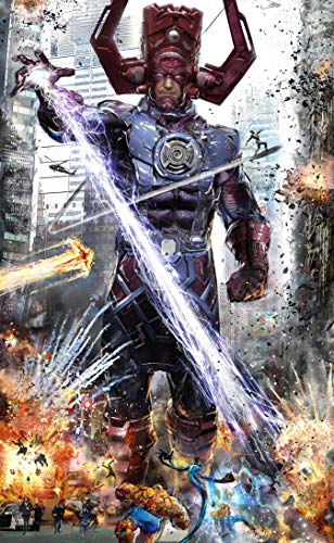VONAVIroom Poster Compatible With Galactus vs Quarteto X-Man Print Art Wall Art Print Gift Printing Wall Decor Size - 24"x32"