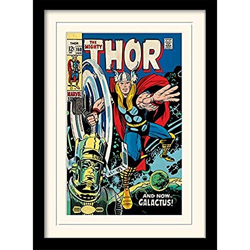 MARVEL MP11025P-PL Thor (Galactus) 30x40 cm Mounted & Framed